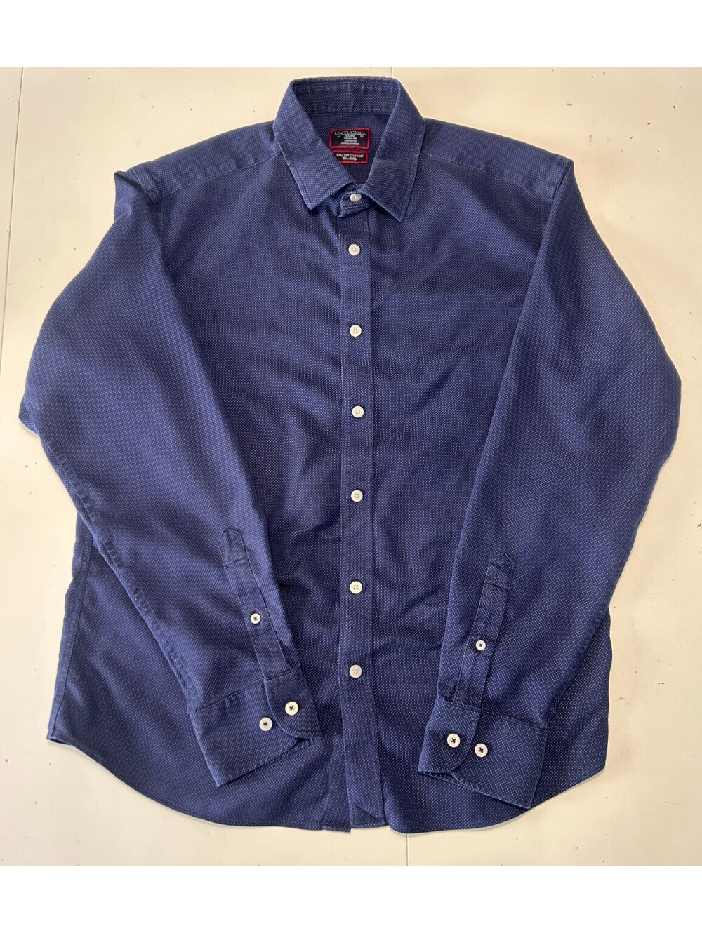 UNTUCKIT Wrinkle Free Men’s L Blue Long Sleeve Button Up Shirt